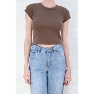 Brandy Melville John Galt Ashlyn Brown Top